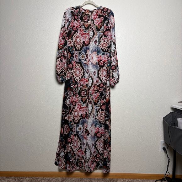 Show Me Your Mumu Dragonfly Cape Duster Maxi Length Women's Size Medium - Picture 4 of 11